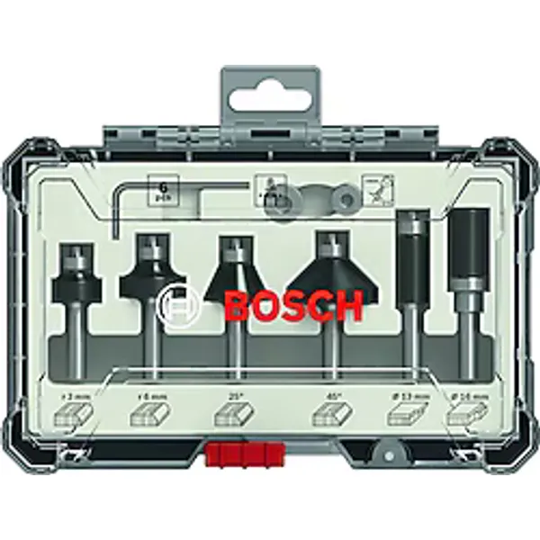 Bosch 2607017469 6 Parça 8 mm Freze Seti