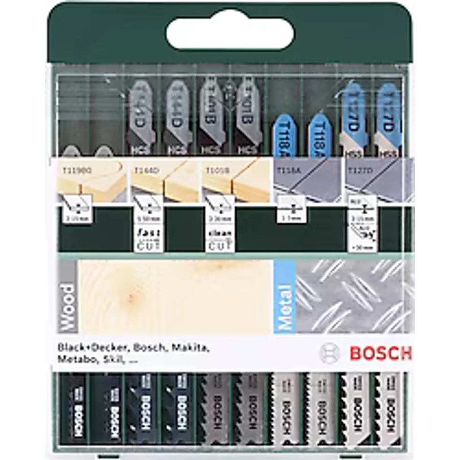 Bosch 2609256746 10 Parça Dekupaj Testere Bıçağı Seti