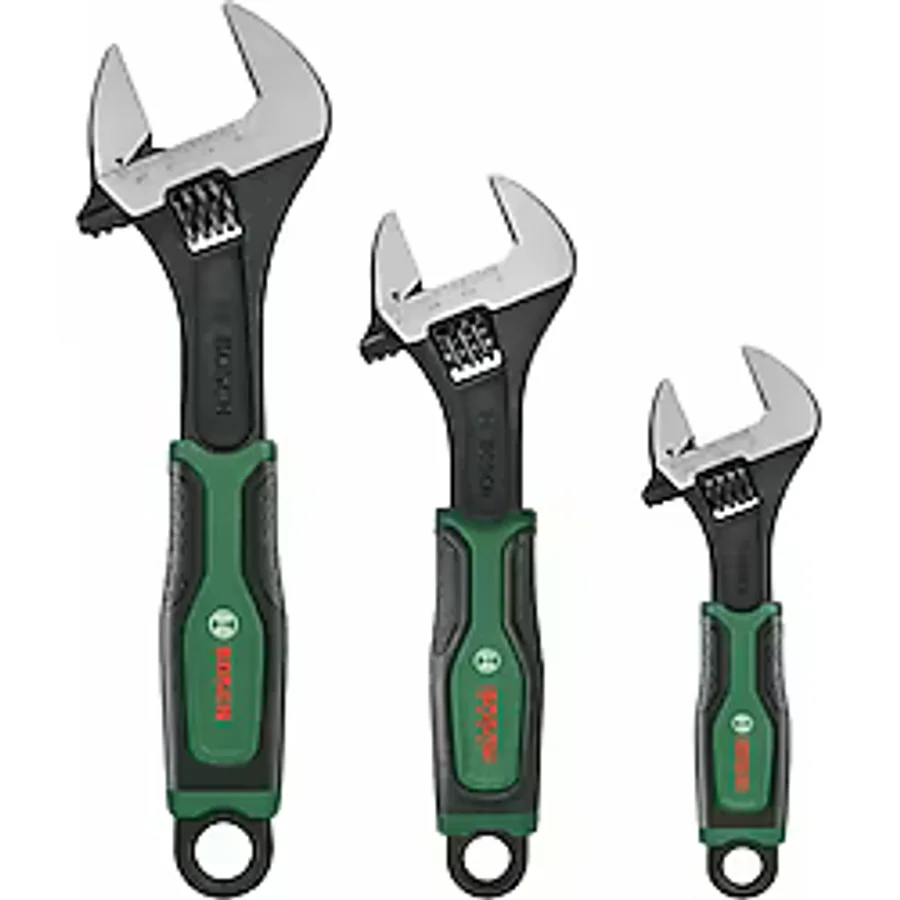 Bosch 3 Parça İngiliz Anahtar Seti 6"-8"-10"