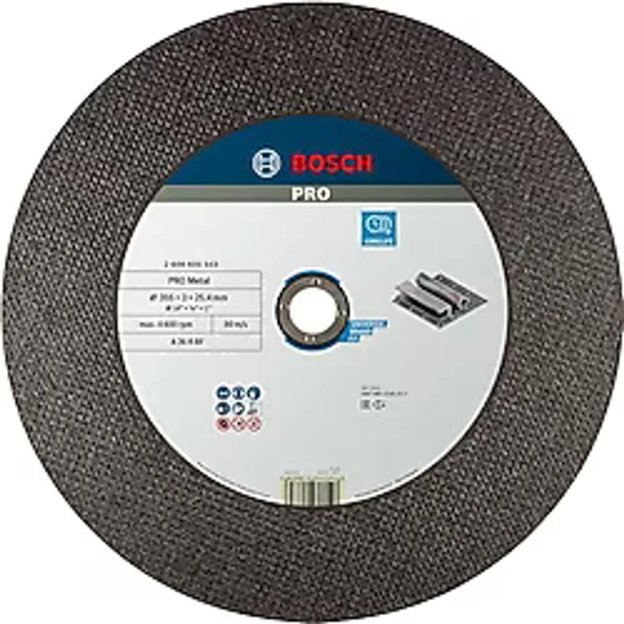 Bosch - 355x25,40x2,8 mm Expert Serisi Düz Metal Kesme Diski (Taş) - 2608600543
