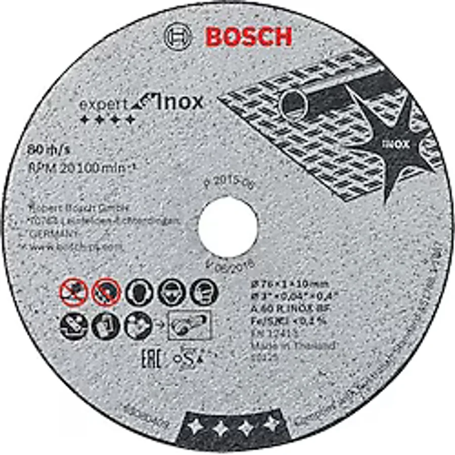 Bosch 76X1x10mm Inox Kesme Diski (5'Li Pkt) 2608601520