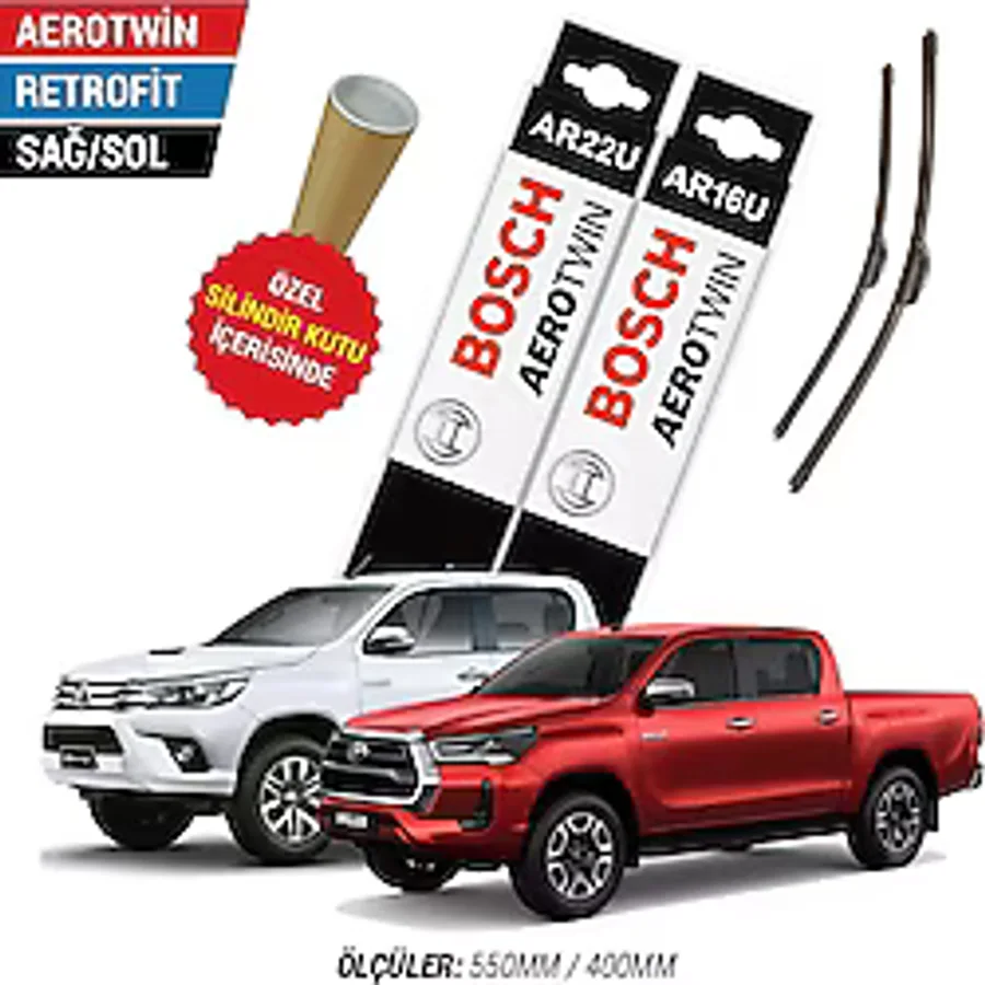 Bosch Aerotwin Toyota Hilux Silecek Takımı (2016-2024)