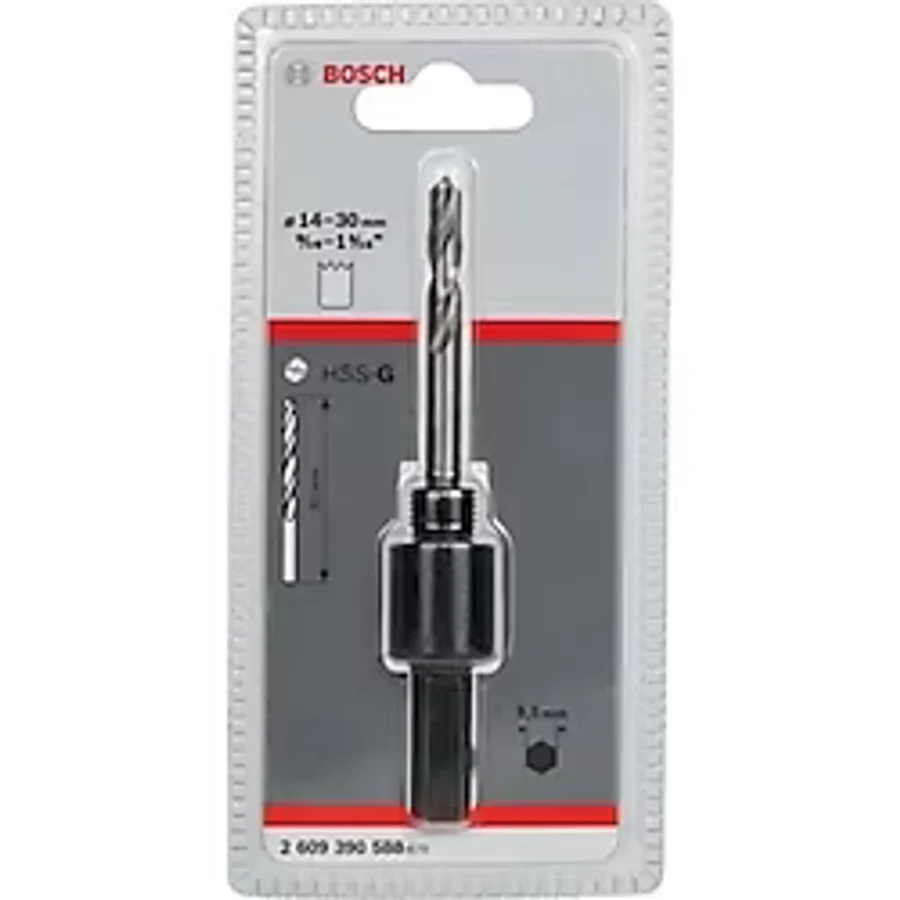 Bosch - Altıgen Şaftlı 14-30 mm Pançlar İçin Adaptör, Anahtar Ağzı 9,52 mm