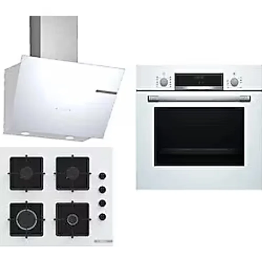 Bosch Beyaz 3 Lü Ankastre Set 279 ( Hbf512bw1t - Pop6c2p30o - Dwk66pj20t )