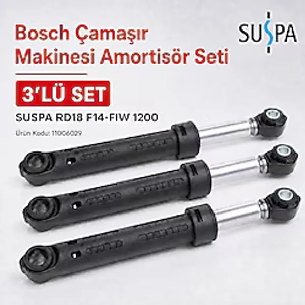 Bosch Çamaşır Makinesi Amortisör 448032 Aksistem Pimli 3 Lü Takım