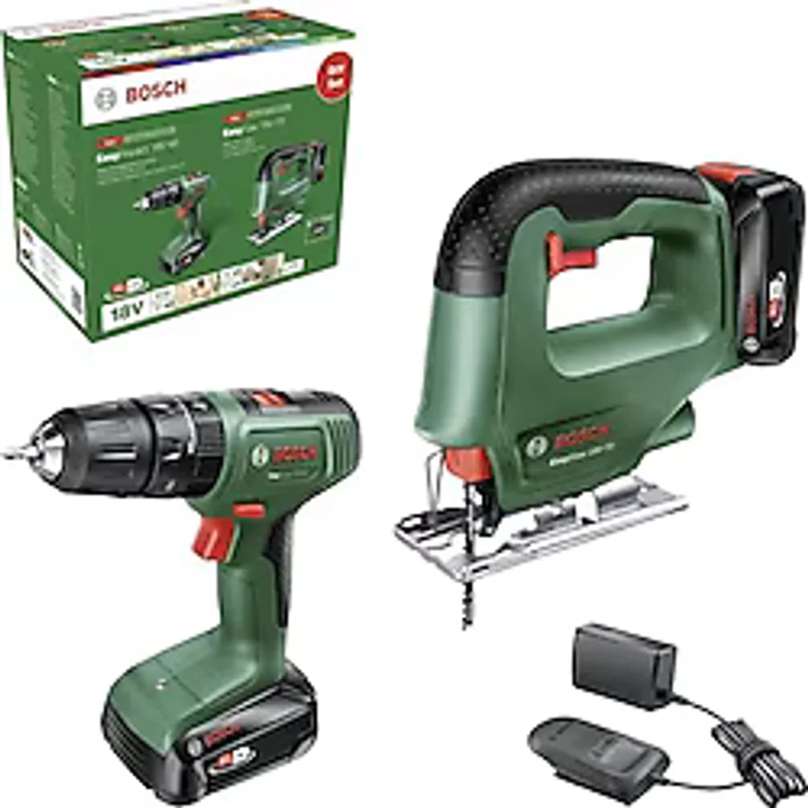 Bosch Dıy Set Easyımpact 18V-40 (2 x 2,0AH +1 Şarj Aleti) + Easysaw 18V-70