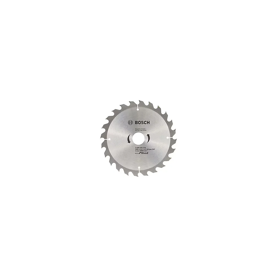 Bosch Eco 190x30 mm 24 Diş 10'lu Ahşap Daire Testere Bıçağı 2608644613