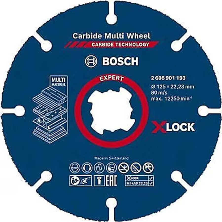 Bosch Expert Carbide Multi Wheel X-Lock 2608901193 125x22.23 mm Kesici Disk