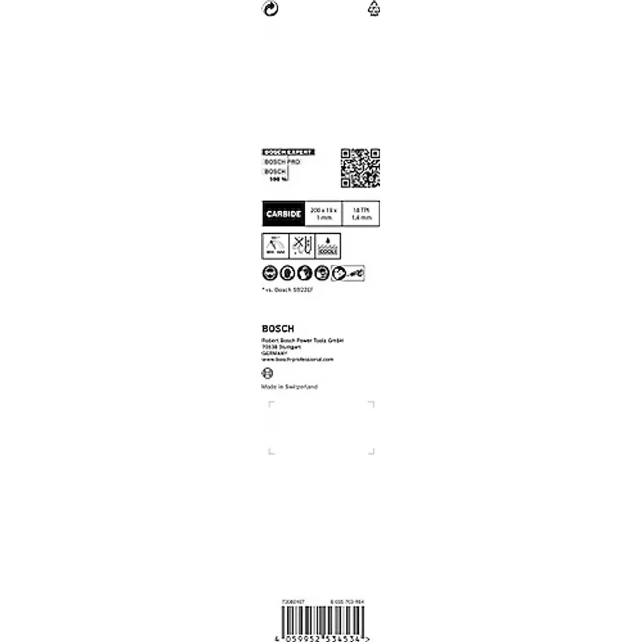 Bosch EXPERT Thin Tough Metal S 1022 EHM 200 mm Panter Testere Bıçağı 1 parça - 2608900363