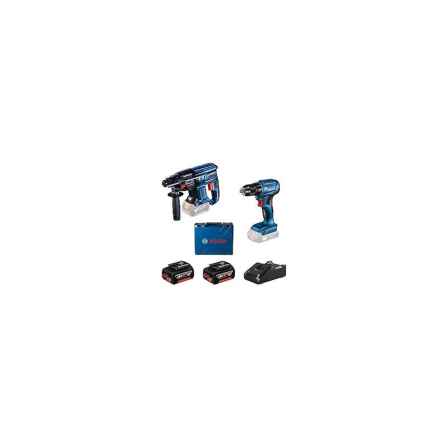 Bosch GBH 180-Li Kırıcı-Delici + GSR 185-Li Vidalama Çift Akülü 4 Ah Elektrikli El Aletleri Seti