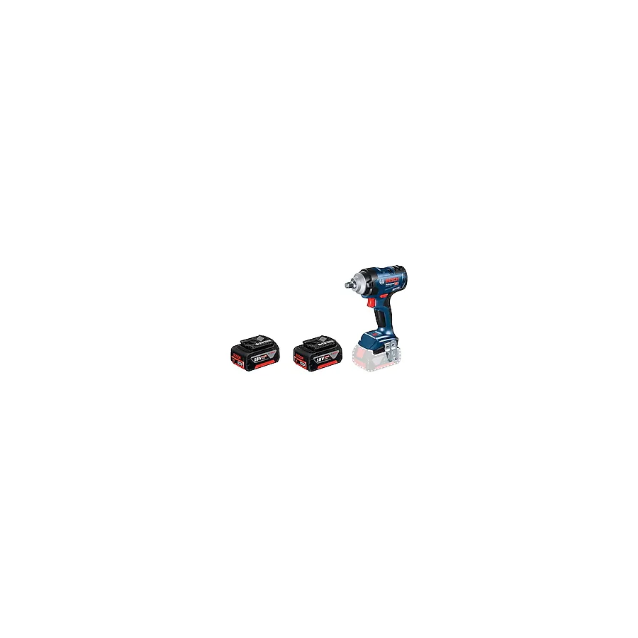 Bosch GDS 18V-400 Çift Akülü 5 Ah Darbeli Somun Sıkma Makinesi