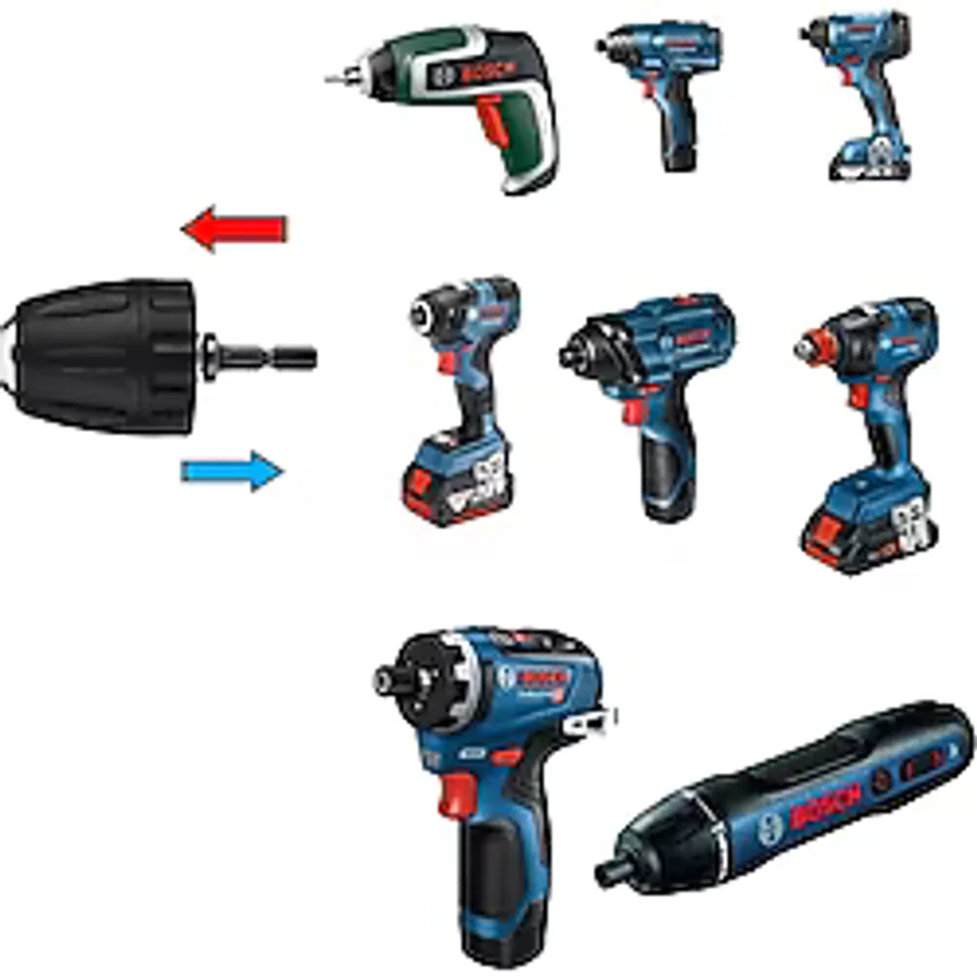 Bosch Go 2.0 Ixo V 7 Gdr 120-LI Gdr 18V-200 C Gsr 12V-35 Hx Gdr 180-LI Şarjlı Matkap Mandren