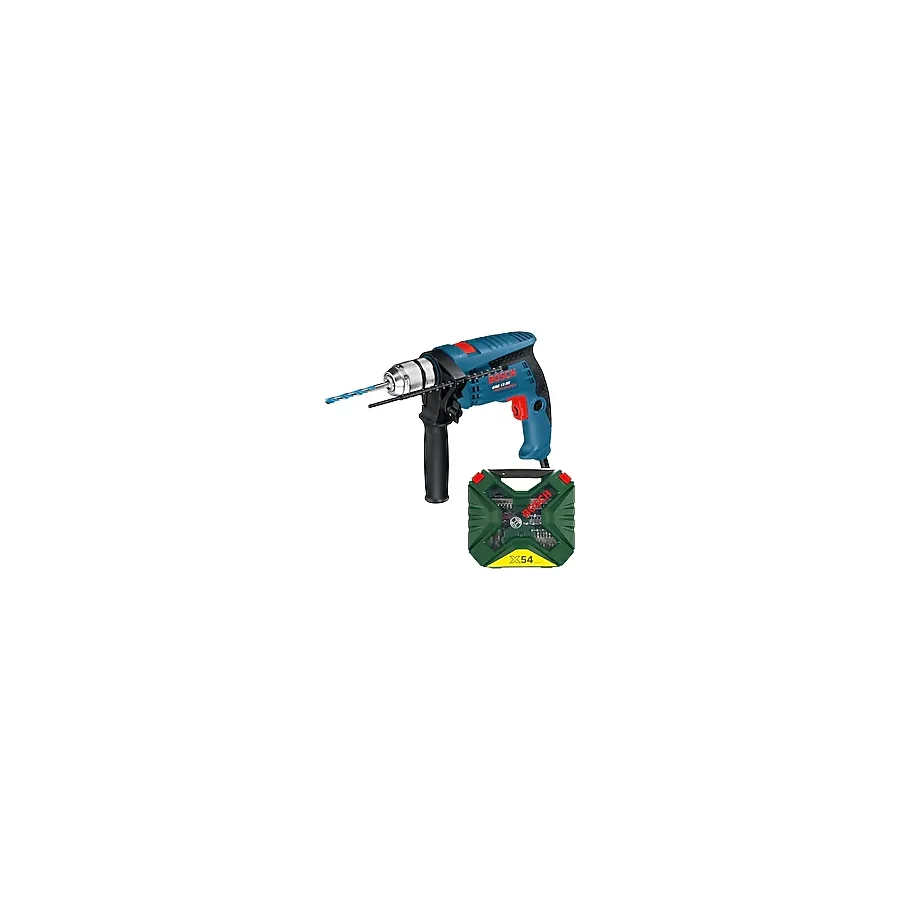 Bosch Gsb 13 Re 600 W Darbeli Matkap + 54 Parça Matkap Ucu Seti Vidalama Ucu Cırcır Tornavida