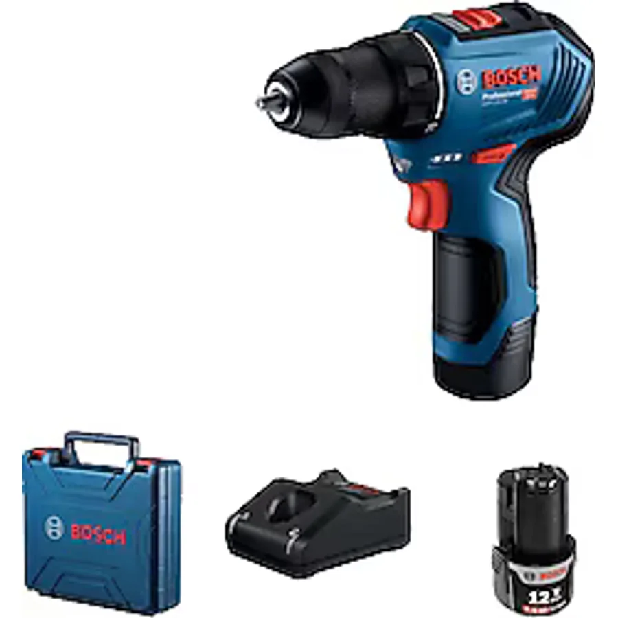 Bosch GSR 12V-30 Çift Akülü 2 Ah Vidalama Makinesi