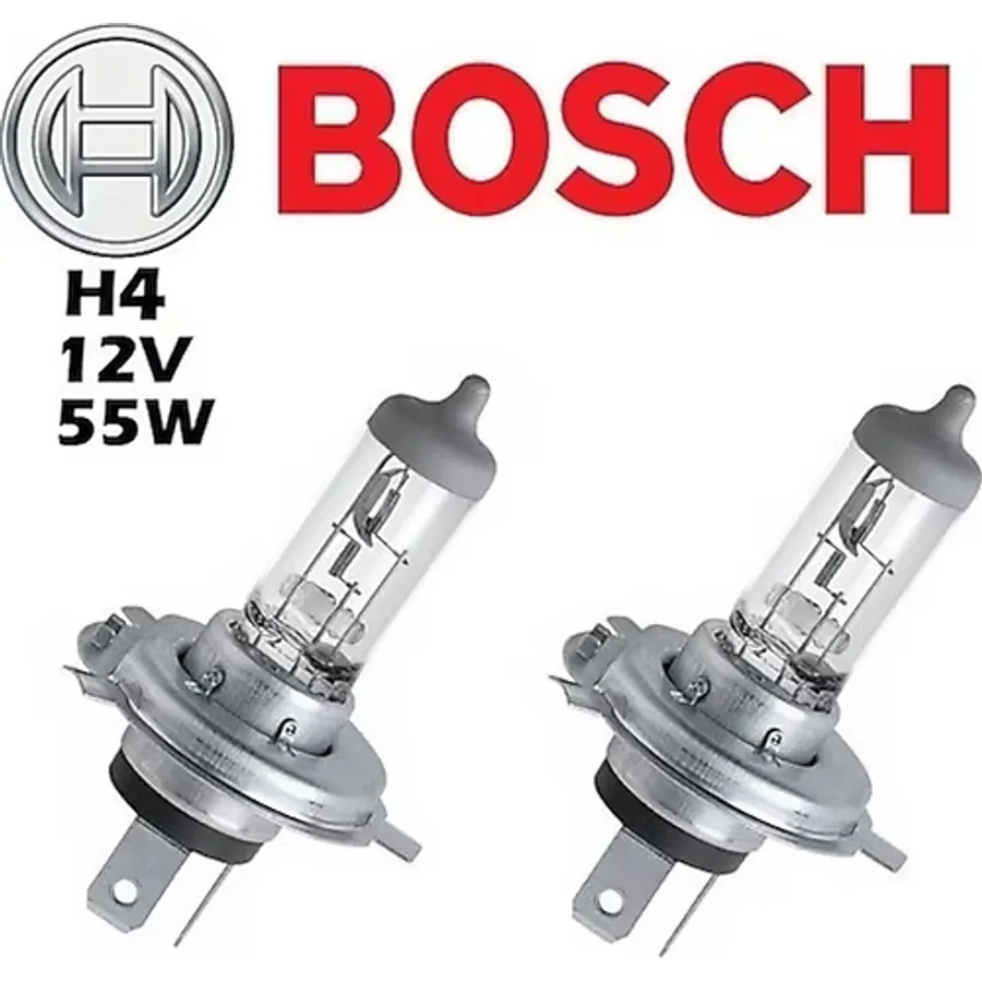Bosch H4 12V 60/55W Far Ampülü 2 Adet Set