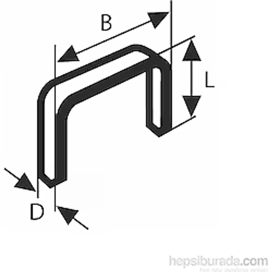 Bosch - İnce Zımba Teli Tip 53 - 11,4 X 0,74 X 10 Mm