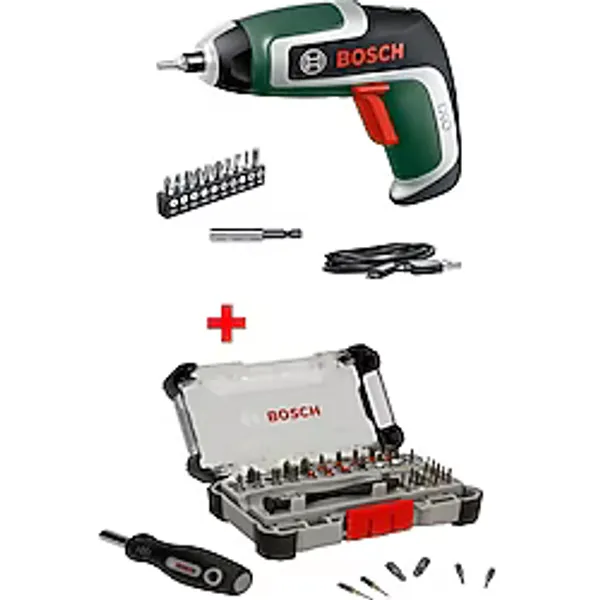 Bosch Ixo Akülü Vidalama Şarjlı Tornavida Şarjlı Matkap + Bosch 42 Parça Hassas Vidalama Ucu Seti
