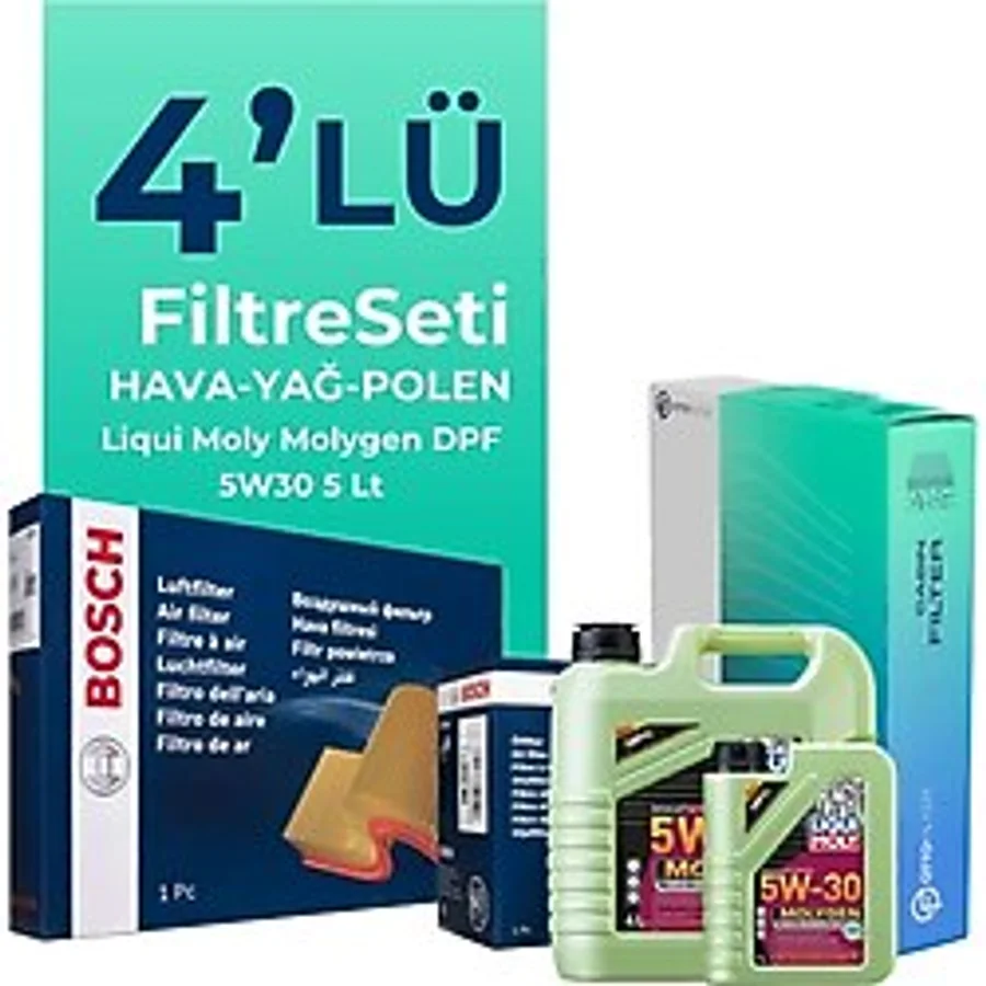 Bosch Mini Cooper Countryman 1.6 Filtre Bakım Seti Liqui Moly Motor Yağlı (2010-2016) 4 Lü