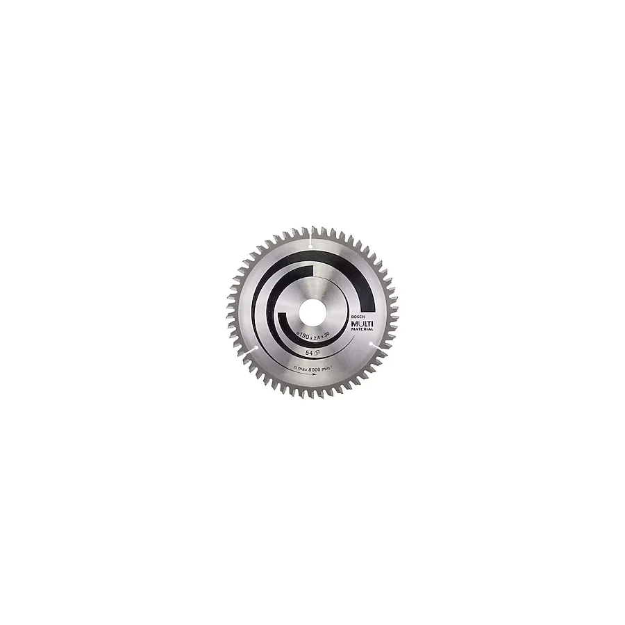 Bosch MM Daire Testere Bıçağı 190x30x2,4mm 54 Diş