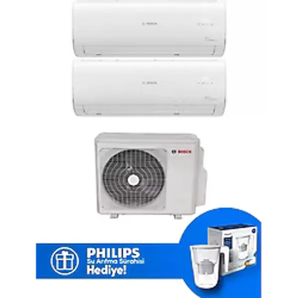 Bosch Multi Split İnverter Klima 18000 Btu 1 Dış + 2 İç Ünite 9+9 Btu (Su Arıtma Sürahisi Hediyeli)