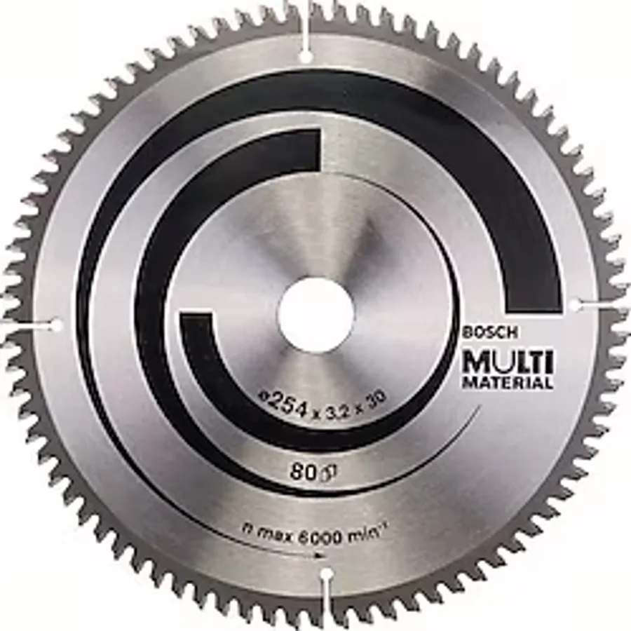 Bosch MultiMaterial 254x30 mm 80 Diş Daire Testere Bıçağı
