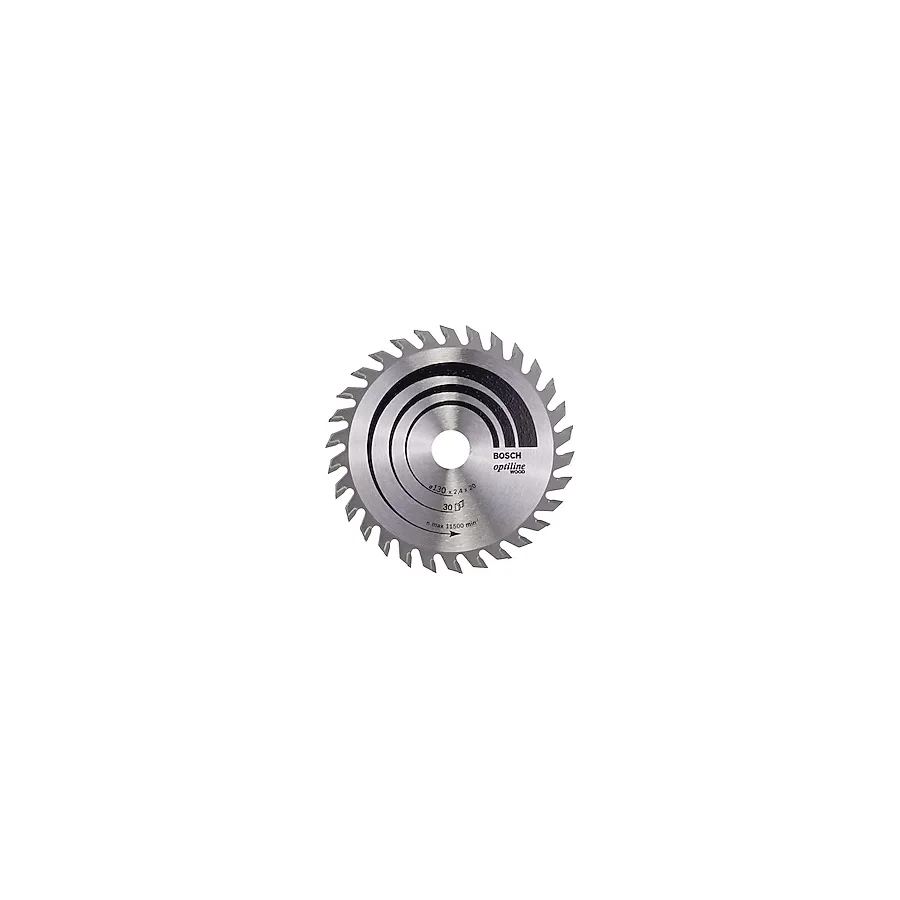 Bosch - Optiline Serisi Ahşap İçin Daire Testere Bıçağı 130x20/16 Mm 30 Diş