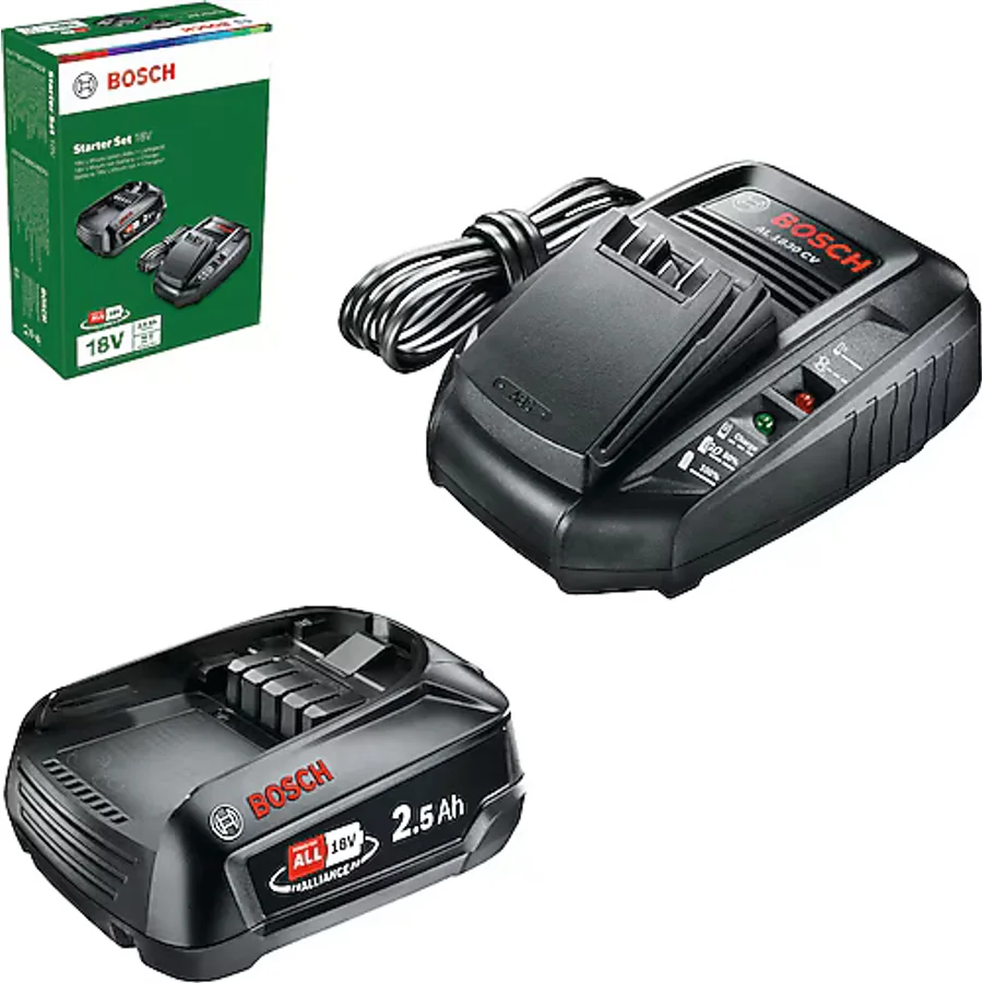 Bosch PBA 18 V 2.5 Ah Yedek Akü + AL 1830 CV Şarj Cihazı