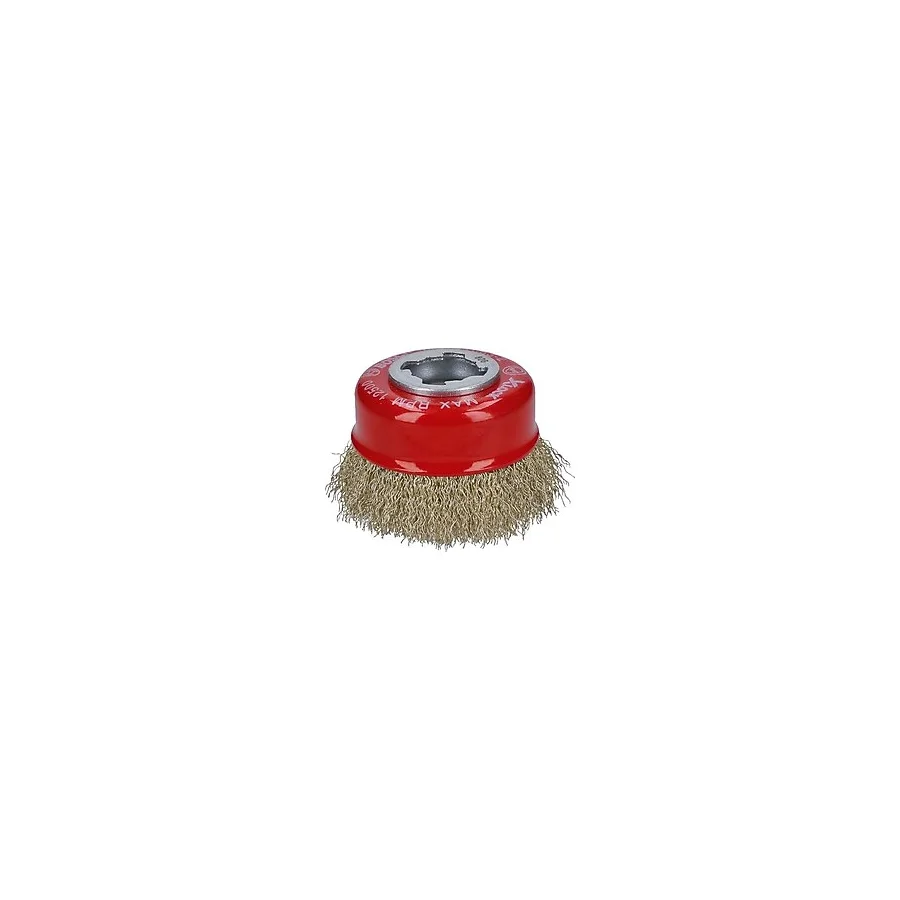 Bosch Professional 1 x dalgalı tencere fırçası Clean (metal, X-LOCK, Ø 75 mm, tel kalınlığı 0,3 mm, çap 115 mm, açılı taşlama makinesi aksesuarı)