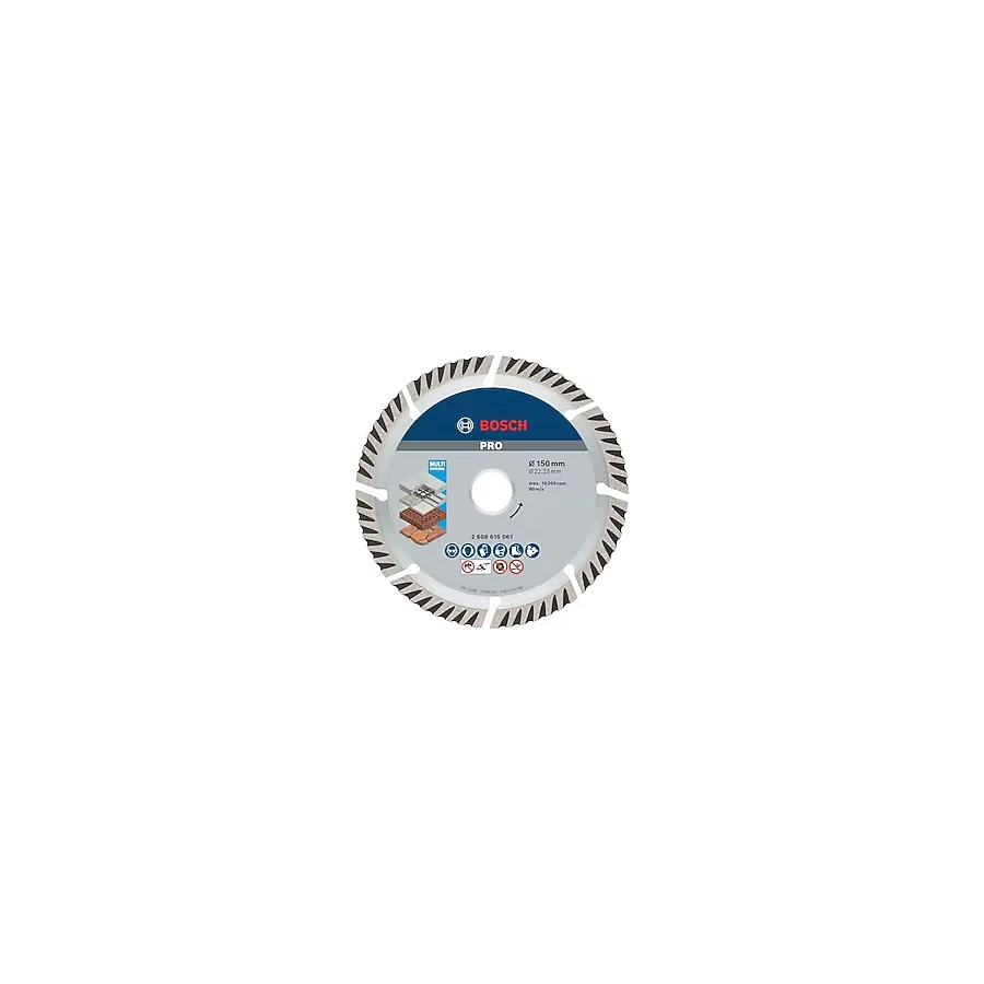 Bosch Professional 10 adet elmas kesme diski, standart, evrensel (beton ve duvar için, 150 x 22,23 mm, açılı taşlama makinesi aksesuarı)