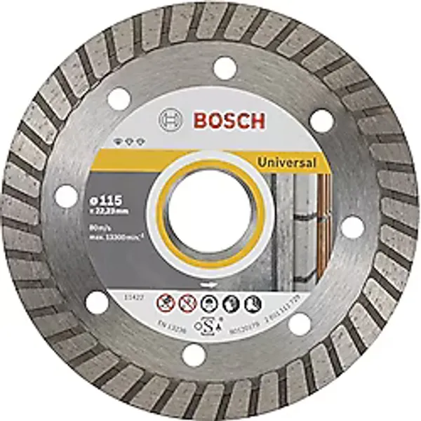Bosch Professional 10 Adet Elmas Kesme Diski (Yapı Malzemesi için, Çap: 115 mm, Delik Çapı: 22,23 mm, Açılı Taşlama Makinesi Aksesuarı)