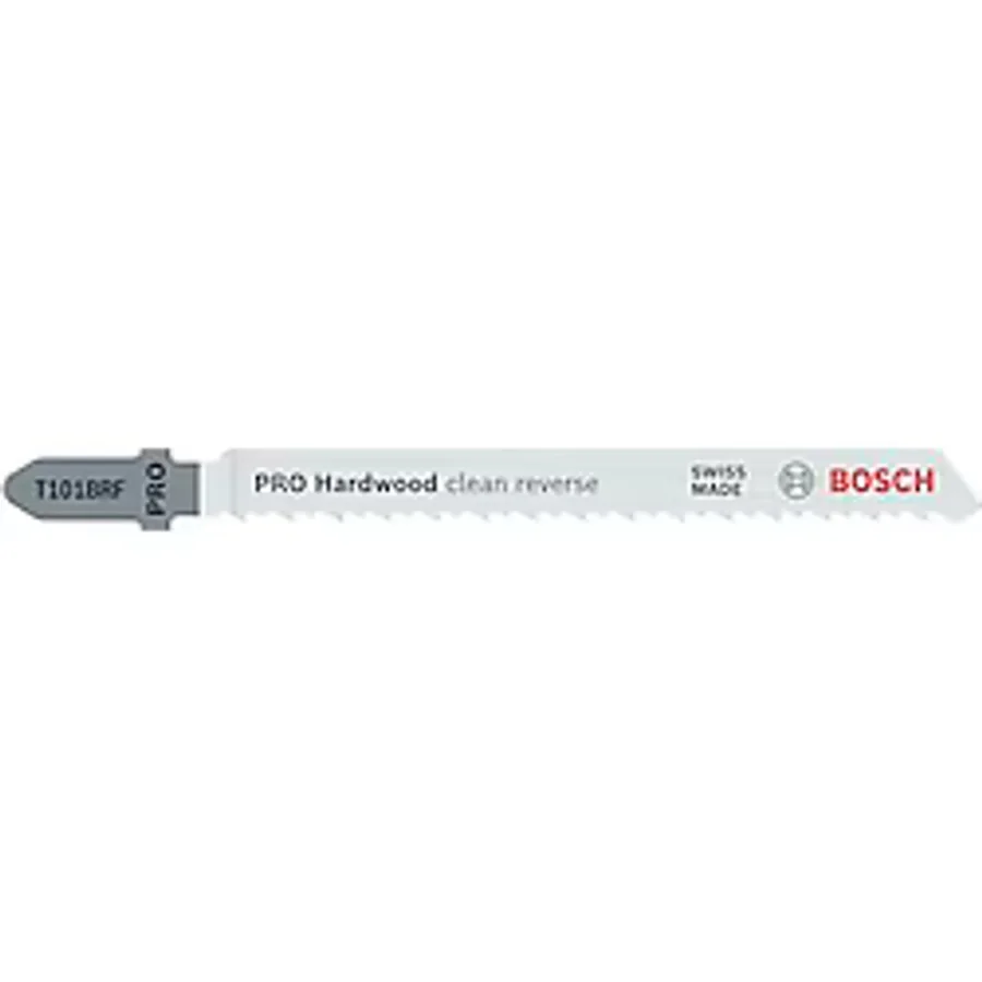 Bosch Professional 25 x Stichsageblatt T 101 BRF Clean for Hard Wood (für hartes Holz, gerader Schnitt, Zubehör Stichsage)