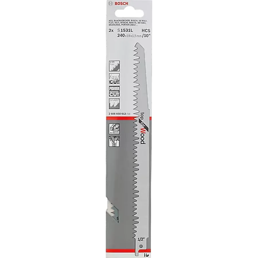 Bosch S 1531 L 2 Adet Tilki Kuyruğu Testere Ucu
