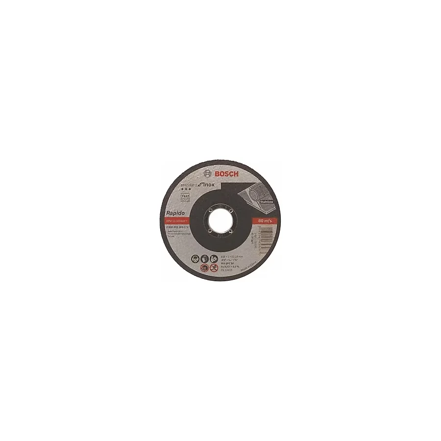 Bosch Standart Inox Kesici Taşlama Disk 115X1X22,23MM 10 Adet