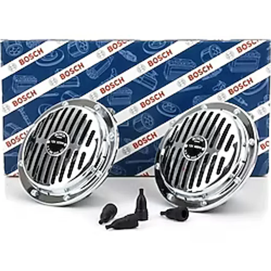 Bosch Yüksek Ses Süperton Büyük Kafa Nikelaj Korna 12v 325/400 Hz 110 Db