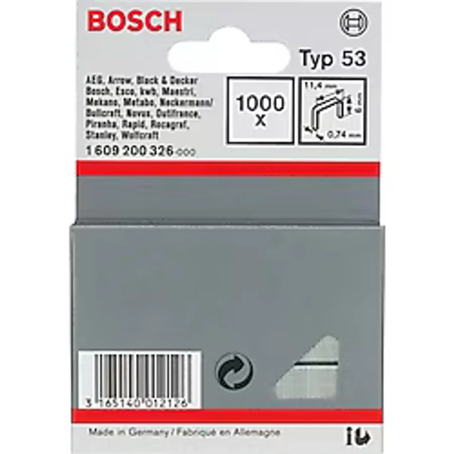 Bosch Zımba Teli Tip 53 11,4x0,74x6 Mm