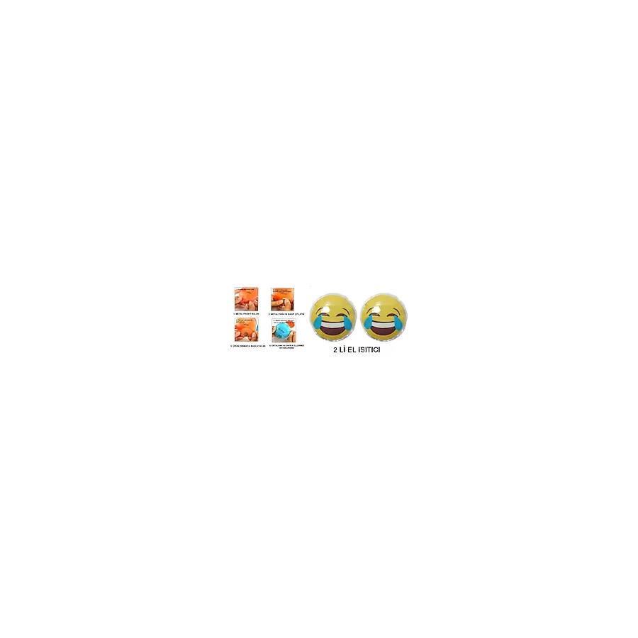 Bosphorus GÜLEN EMOJİ CEP SOBASI EL ISITICI,2 ADET SICAK SU TORBASI PVC 9cm
