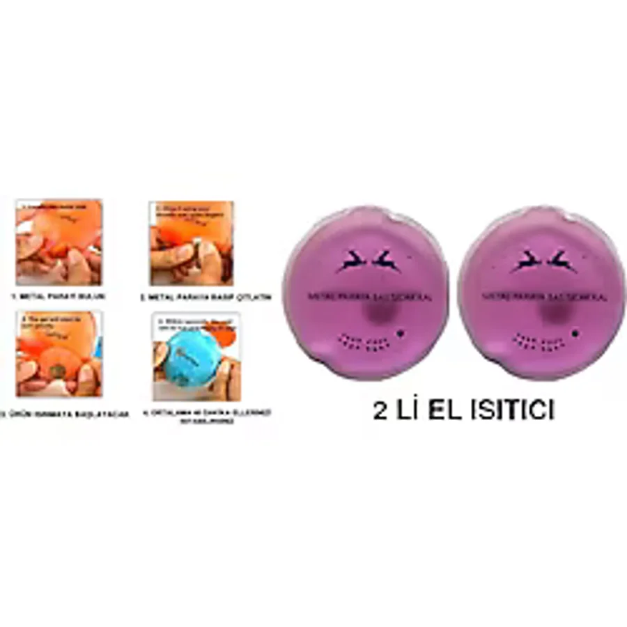 Bosphorus PEMBE CEYLAN CEP SOBASI,EL ISITICI,2 ADET SICAK SU TORBASI PVC 9cm