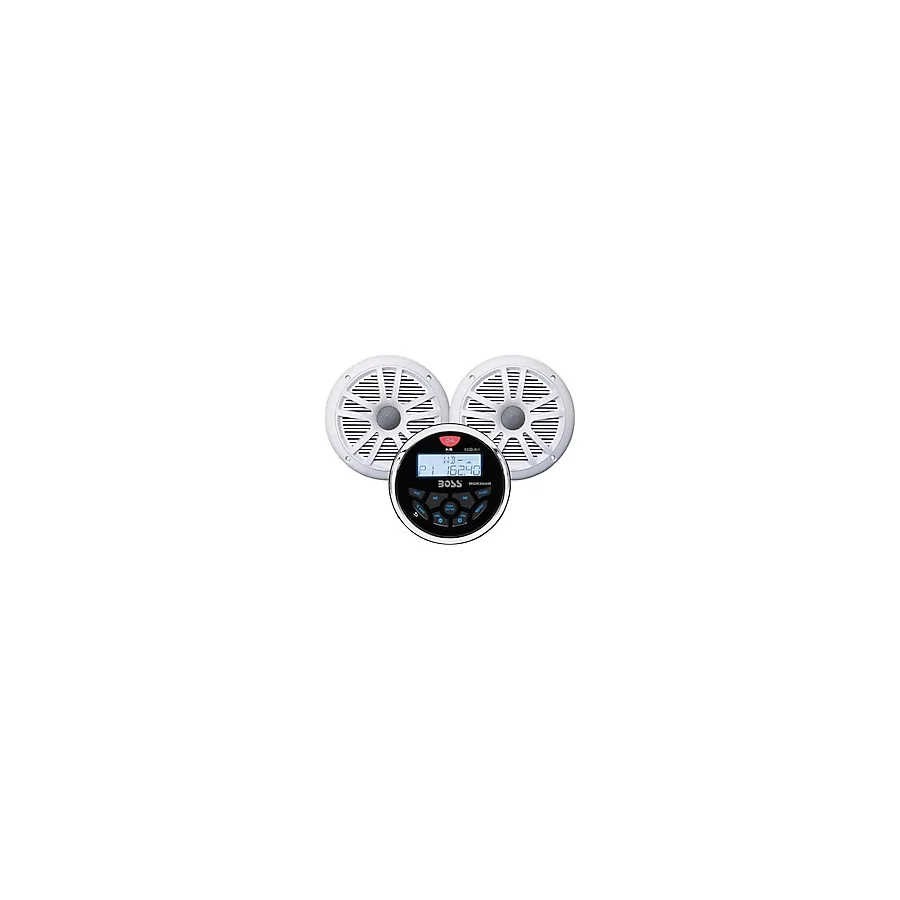 Boss Audio Systems Mckgb350W.6 Usb Aux Girişli Bluetoothlu Hoparlörlü Marin Teyp Seti