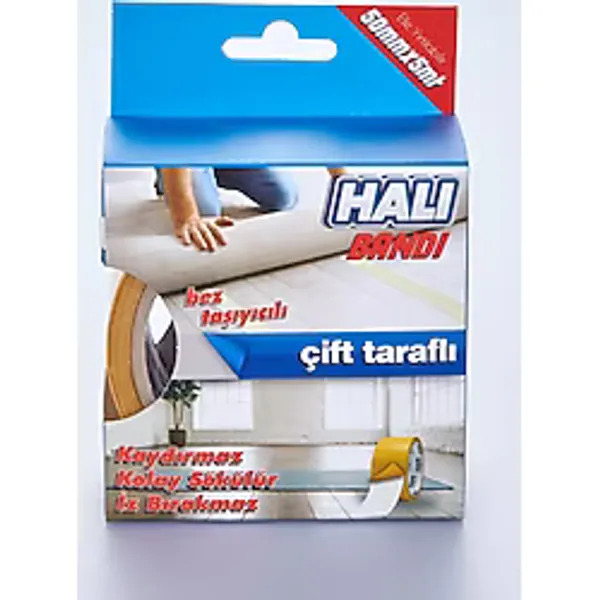 Boss Tape Halı Yapıştırma Bandı, Halı Kaydırmaz 50MM x 5mt