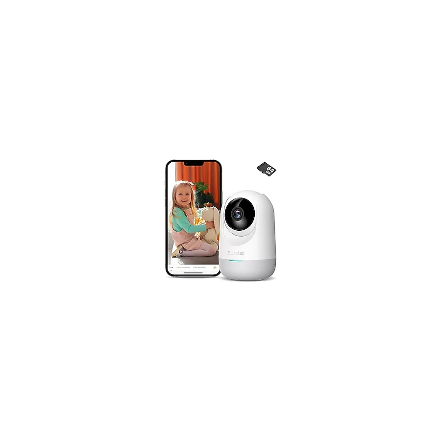 Botslab C211 2K Pro WiFi 360° Akıllı Güvenlik Kamerası İç Mekan IP Kamera Bebek Monitörü Evcil Hayvan Kamerası Hareket Algılama İnsan Takibi İki Yönlü Ses Gece Görüşü