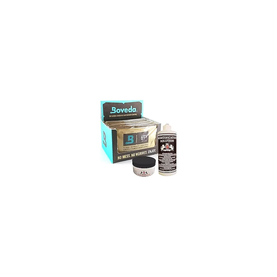 Boveda 69 60g Humidor Puro Kutusu Nemlendirici 12li Paket Saf Su ve Jel Hediyeli