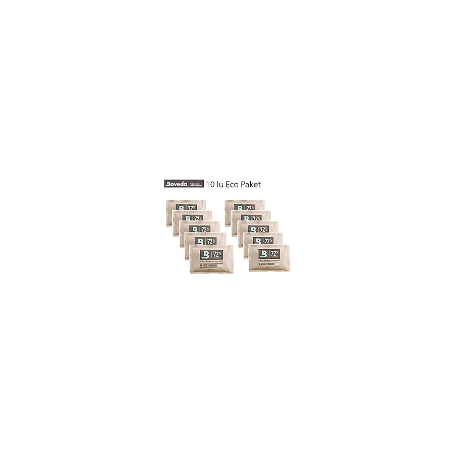 Boveda 72 60g Humidor Puro kutusu Nemlendirici 10lu Eco Paket
