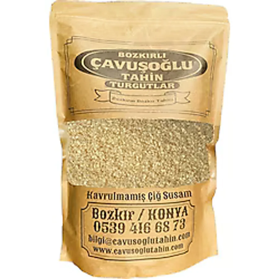 Bozkırlı Çavuşoğlu Beyaz Çiğ Kavrulmamış Susam 500 gr