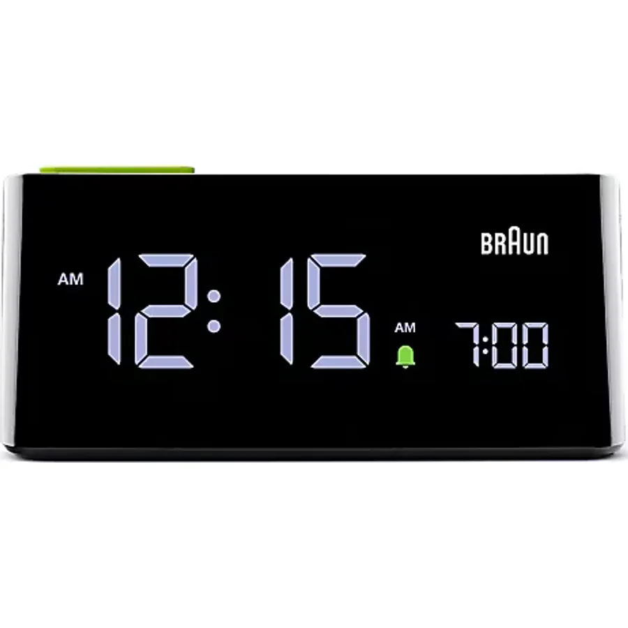 Braun BC16BEU Siyah Va LCD Ekran Dijital Alarmlı Masa Saati