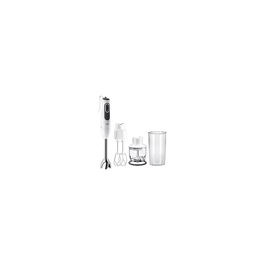 Braun Multiquick 3 MQ3125B El Blender Seti 750W Beyaz Paslanmaz Çelik Blender Doğrayıcı Çırpıcı Ölçü Kabı