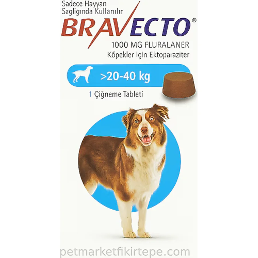 Bravecto 20-40 kg Arası Köpekler için Dış Parazit Tableti