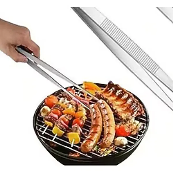 BRE HOME Paslanmaz çelik Cımbız Maşa Pişirme Cımbızı Çelik Maşa 30cm Profesyonel Şef Cımbızı