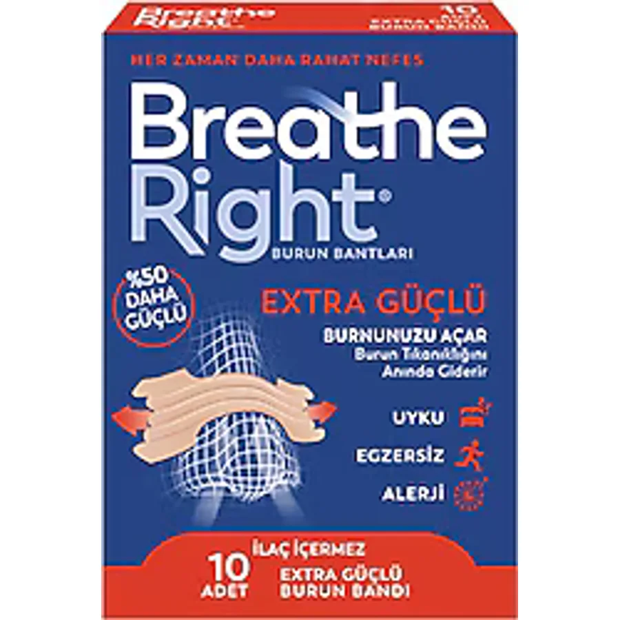 Breathe Right Burun Bandı Extra Standart Boy 10'lu