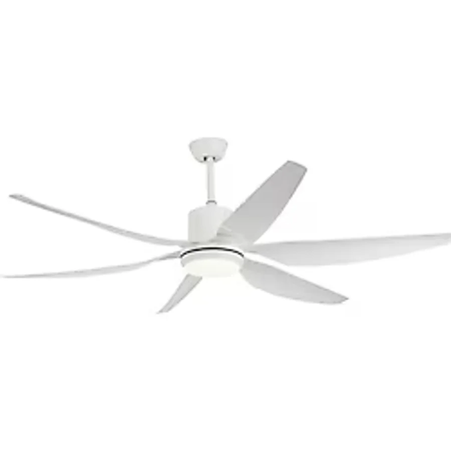Breeze - Alaçatı Dc Motor Beyaz - 168 Cm. Aydınlatmalı Ve Uzaktan Kumandalı Aydınlatmalı Tavan Vantilatörü