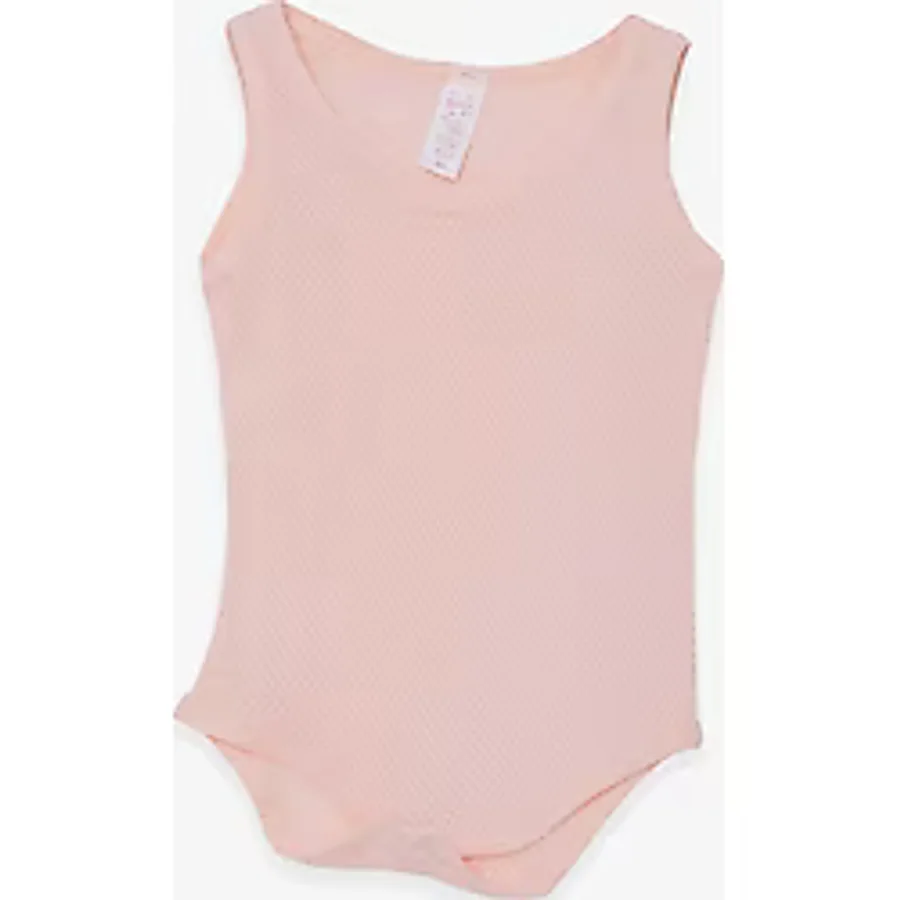 Breeze Kız Bebek Çıtçıtlı Body Jakarlı Somon (9 Ay-3 Yaş) Somon 9 Ay